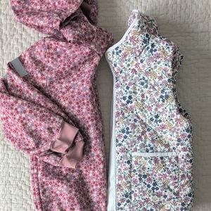 Floral Pink and White Reversible Jacket